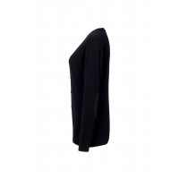 Hakro Damen-Cardigan Merino Wool, Farbe schwarz, Größe XL