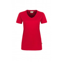 Hakro Damen-V-Shirt Performance, Farbe rot, Größe 4XL