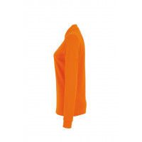 Hakro Damen-Longsleeve-Poloshirt Performance, Farbe orange, Größe S