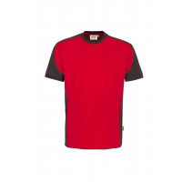 Hakro T-Shirt Contrast Performance, Farbe rot/anthrazit, Größe 3XL