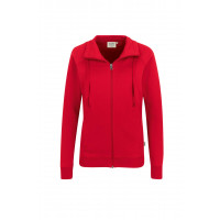 Hakro Damen-Sweatjacke College, Farbe rot, Größe M