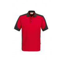 Hakro Poloshirt Contrast Performance, Farbe rot/anthrazit, Größe L