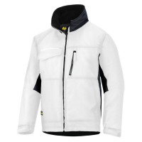 Snickers Workwear Handwerker Winter-Arbeitsjacke, Rip-Stop, 1128, Farbe White/Black, Größe M Regular