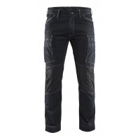 Blåkläder Service trousers with stretch panels, 14591142, Farbe Marineblau/Schwarz, Größe C50