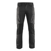 Blåkläder Service trousers with stretch panels, 14591146, Farbe Dunkelgrau/Schwarz, Größe C50