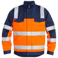 FE-Engel EN 20471 Light Bundjacke, 1501-520, Farbe Orange/Marine, Größe XL