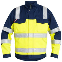 FE-Engel EN 20471 Light Bundjacke, 1501-520, Farbe Gelb/Marine, Größe 4XL