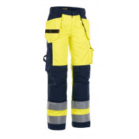 Blåkläder Bundhose High Vis Damen, 15431804, Farbe Gelb/Marineblau, Größe C36