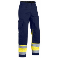 Blåkläder High Vis Bundhose Kl. 1, 15641811, Farbe Marineblau/Gelb, Größe C46