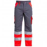 FE-Engel EN 20471 Bundhose, 2505-785, Farbe Grau/Rot, Größe 36