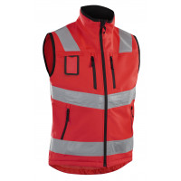 Blåkläder Hi-vis softshell vest, 30492517, Farbe High Vis Rot, Größe XXXL