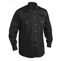Blåkläder Baumwollhemd, 32301135, Farbe Schwarz, Größe XL
