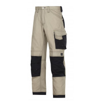 Snickers Workwear Handwerker Arbeitshose, Canvas+, 3314, Farbe Khaki/Black, Größe 44