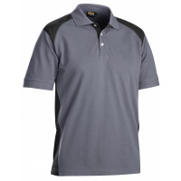 Blåkläder Polo-Shirt 2 farbig, 33241050, Farbe Grau/Schwarz, Größe M