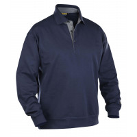 Blåkläder Pullover mit Kragen, 33701158, Farbe Marineblau, Größe L