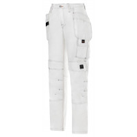 Snickers Workwear Damen Malerhose mit Holstertaschen, 3775, Farbe White, Größe 48