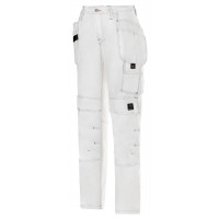 Snickers Workwear Damen Malerhose mit Holstertaschen, 3775, Farbe White, Größe 144