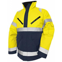 Blåkläder High Vis Winterjacke Kl 3, 48271977, Farbe Gelb/Marineblau, Größe S