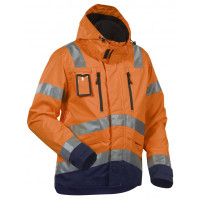 Blåkläder High Vis Funktionsjacke Kl. 3, 48371977, Farbe Orange/Marineblau, Größe L