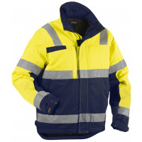 Blåkläder HIGH VIS Winterjacke Kl. 3, 48621811, Farbe Gelb/Marineblau, Größe M