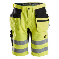 Snickers Workwear LiteWork, High-Vis Shorts+ Holstertaschen Klasse 1, 6131
