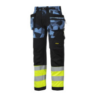 Snickers Workwear FlexiWork, High-Vis Arbeitshose+ mit Holstertaschen, Klasse 1, 6931
