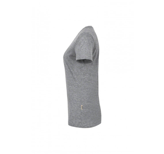 Hakro Damen-V-Shirt Classic, Farbe grau meliert, Größe 3XL