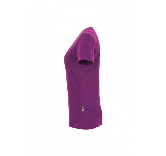 Hakro Damen-V-Shirt Classic, Farbe aubergine, Größe 3XL