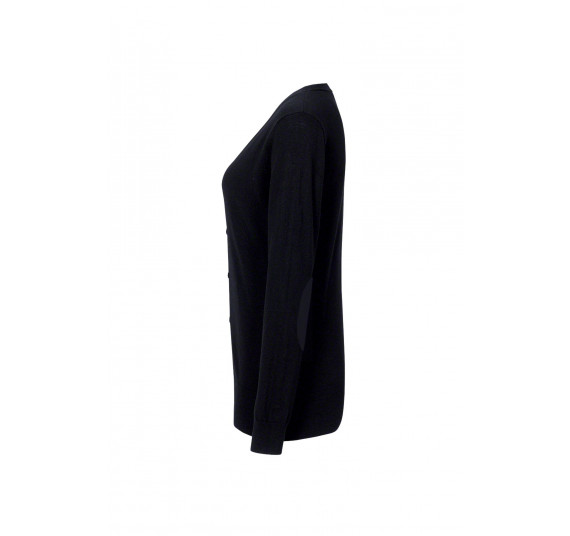 Hakro Damen-Cardigan Merino Wool, Farbe schwarz, Größe XL