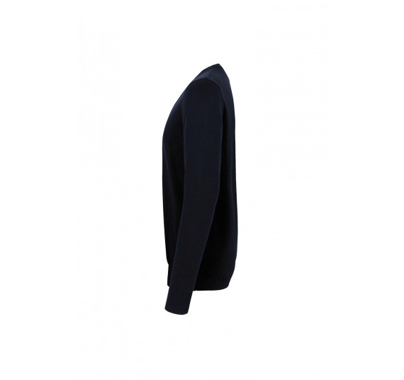 Hakro V-Pullover Premium-Cotton, Farbe schwarz, Größe S