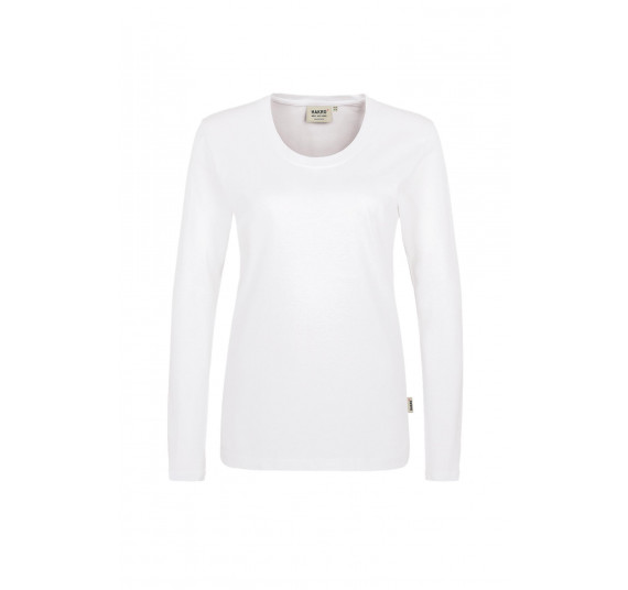 Hakro Damen-Longsleeve Classic, Farbe weiß, Größe M