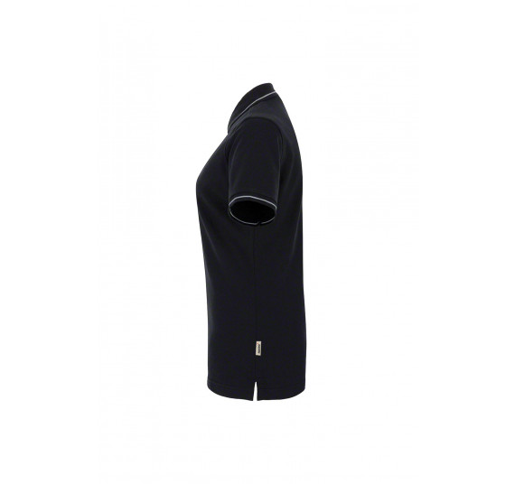 Hakro Damen-Poloshirt Casual, Farbe schwarz/silber, Größe 3XL