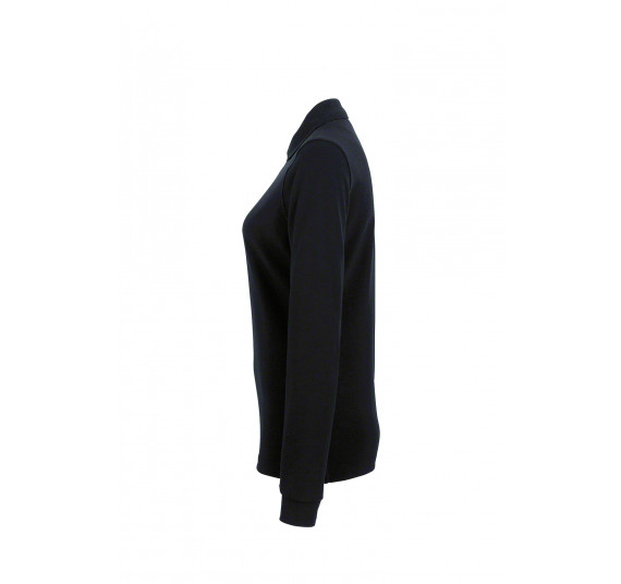 Hakro Damen-Longsleeve-Poloshirt Performance, Farbe schwarz, Größe 3XL
