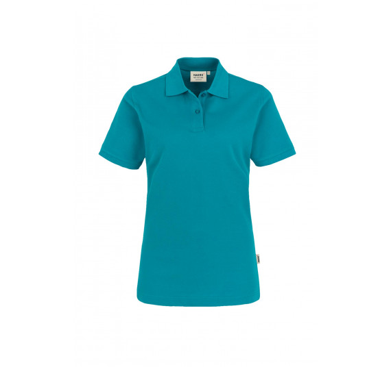 Hakro Damen-Poloshirt Top, Farbe smaragd, Größe M