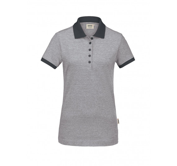 Hakro Damen-Poloshirt Bird´s Eye, Farbe anthrazit, Größe 3XL