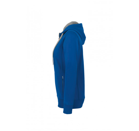 Hakro Damen-Kapuzenjacke Bonded, Farbe royalblau, Größe S