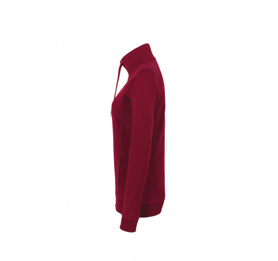 Hakro Damen-Sweatjacke College, Farbe weinrot, Größe S