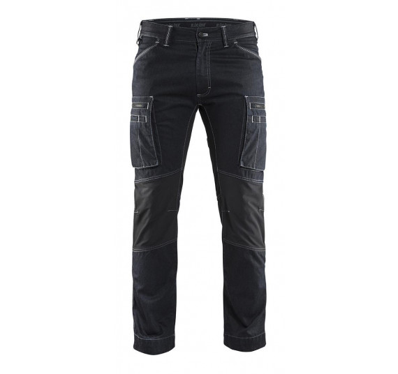 Blåkläder Service trousers with stretch panels, 14591142, Farbe Marineblau/Schwarz, Größe C50