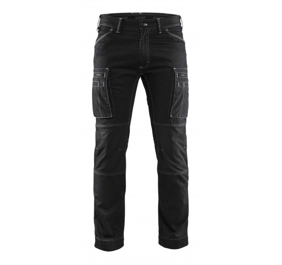 Blåkläder Service trousers with stretch panels, 14591142, Farbe Schwarz, Größe C50