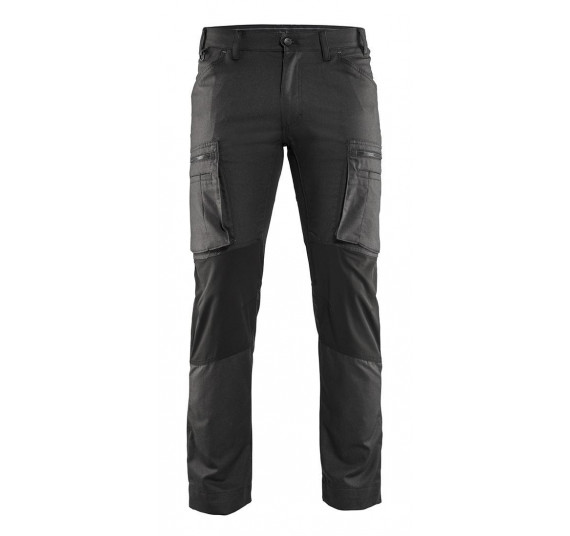 Blåkläder Service trousers with stretch panels, 14591146, Farbe Dunkelgrau/Schwarz, Größe C50