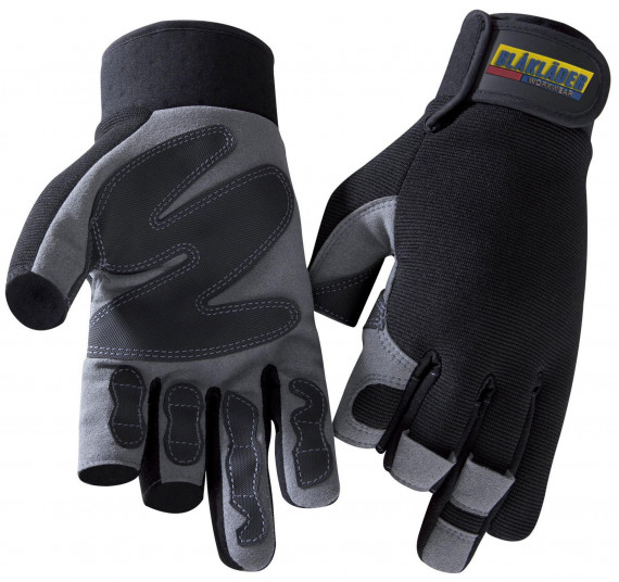 Blåkläder Handschuh Mechanik 3-Finger Zimmermann, 22333913, Farbe Schwarz/Grau, Größe 8
