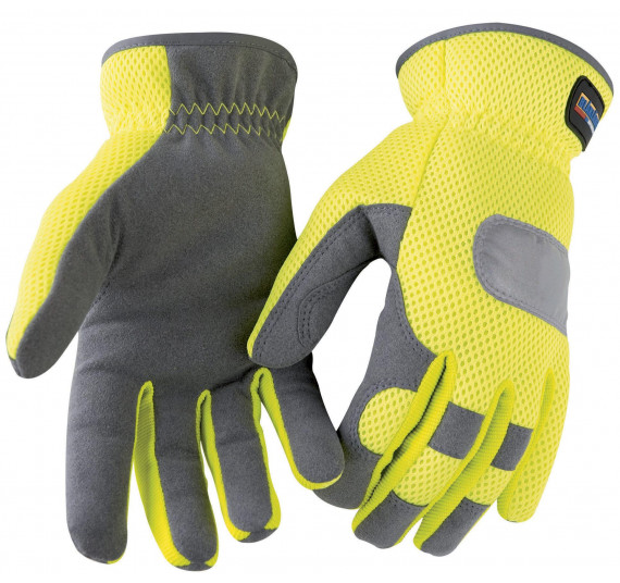 Blåkläder Handschuh Handwerk High Vis, 22423932, Farbe Gelb/Grau, Größe 8