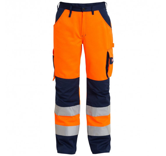 FE-Engel EN 20471 Bundhose, 2501-775, Farbe Orange/Marine, Größe 102