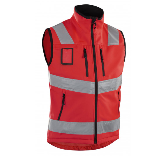 Blåkläder Hi-vis softshell vest, 30492517, Farbe High Vis Rot, Größe XXXL