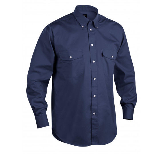 Blåkläder Baumwollhemd, 32301135, Farbe Marineblau, Größe XL