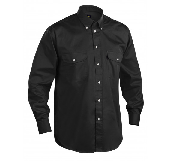 Blåkläder Baumwollhemd, 32301135, Farbe Schwarz, Größe XL