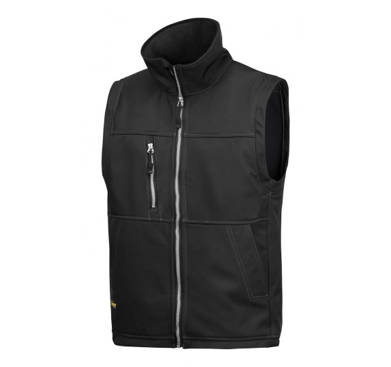 Snickers Workwear Profil Softshell Arbeitsweste, 4511, Farbe Black, Größe XXL Regular