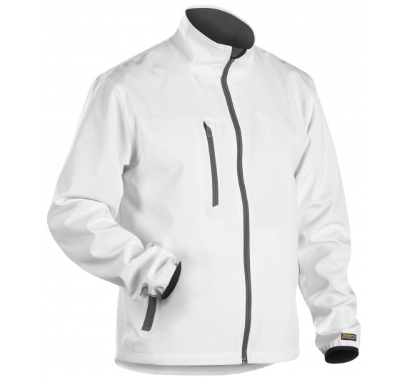 Blåkläder Softshell-Jacke Light, 49522518, Farbe Weiß/Grau, Größe XL