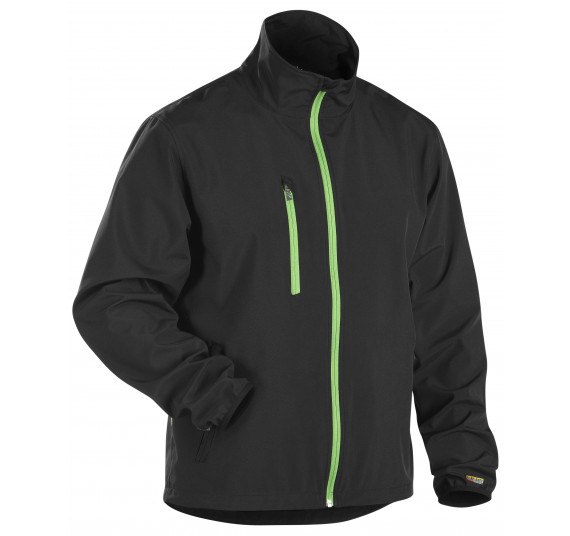 Blåkläder Softshell-Jacke Light, 49522518, Farbe Schwarz/Grün, Größe S