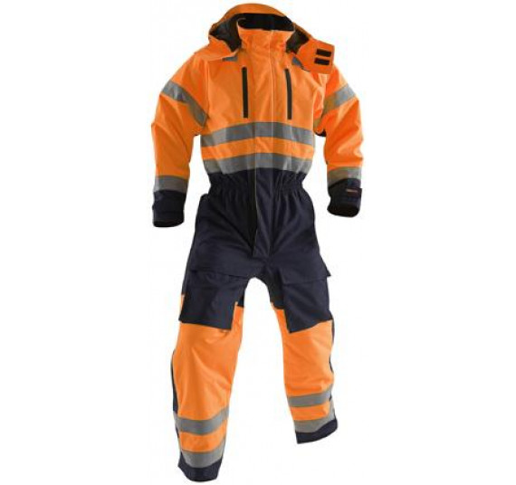 Blåkläder High Vis Warnschutz-Winteroverall Kl. 3, 67631977, Farbe Orange/Marineblau, Größe C56